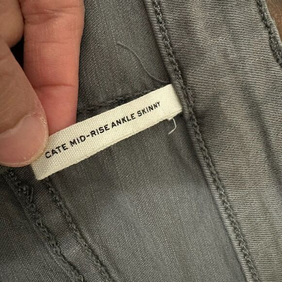 RAG & BONE Cate Jeans Alma Mid Rise Ankle Skinny Frayed Chewed Hem - Picture 11 of 15